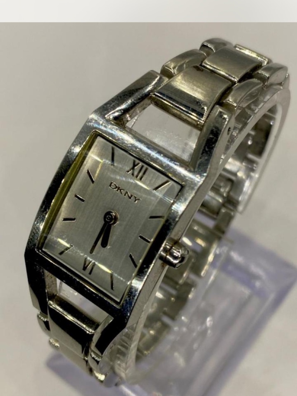DKNY *** Silver Rectangular Link Bracelet Watch ***